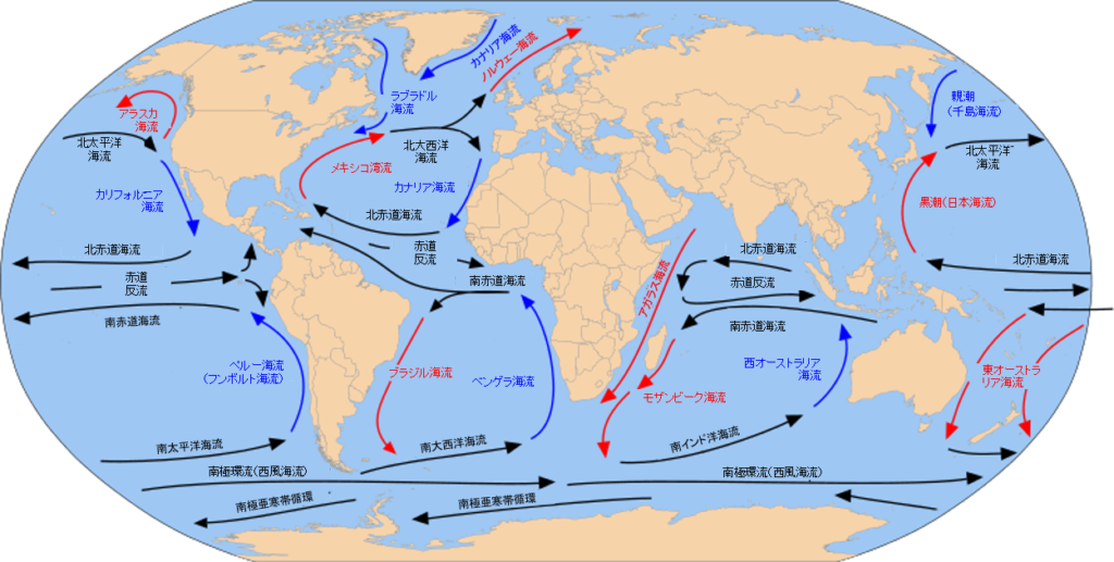 海洋と気候（地中海と縁海・表層流と深層流・エルニーニョとラニーニャ）