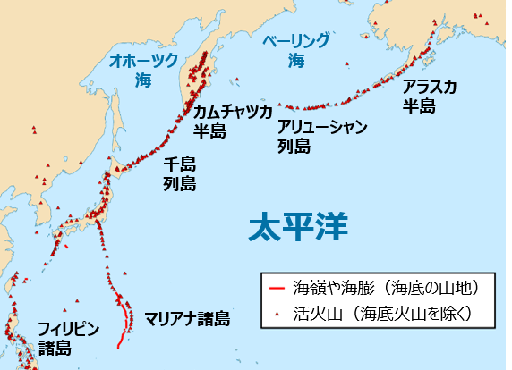沈み込み帯（狭まる境界）の地形（海溝・トラフ・弧状列島など） - 地理ラボ 詳しすぎる高校地理