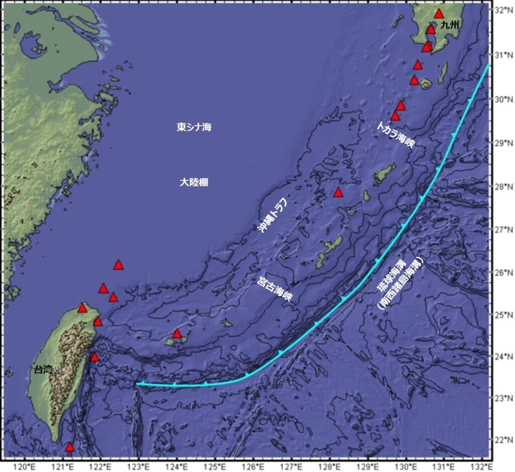 沈み込み帯（狭まる境界）の地形（海溝・トラフ・弧状列島など） - 地理ラボ 詳しすぎる高校地理