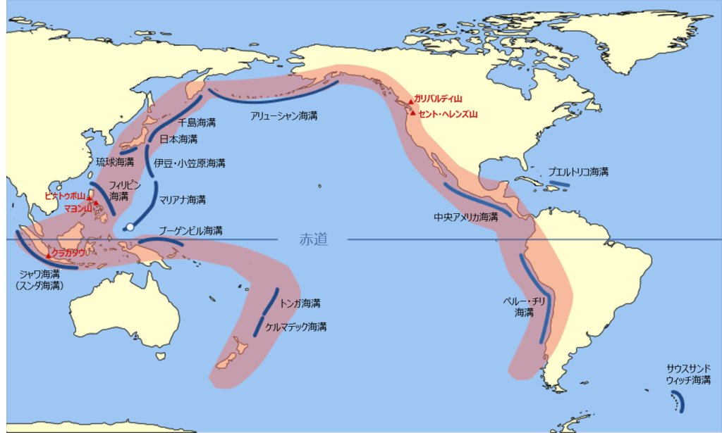 地震の分布（プレート境界・ホットスポット） - 地理ラボ 詳しすぎる高校地理