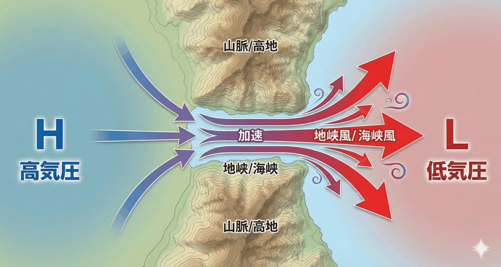 局地風と成因の分類（海陸風・山谷風・地峡風・滑降風など） - 地理 